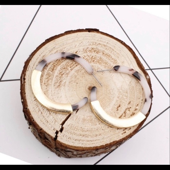 gem jewelry Jewelry - Leopard hoop earrings